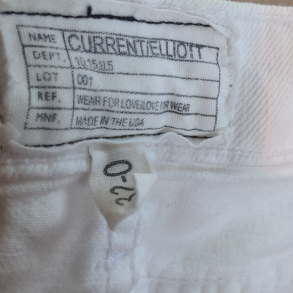 Current Elliott white flare denim - Picture 4 of 6